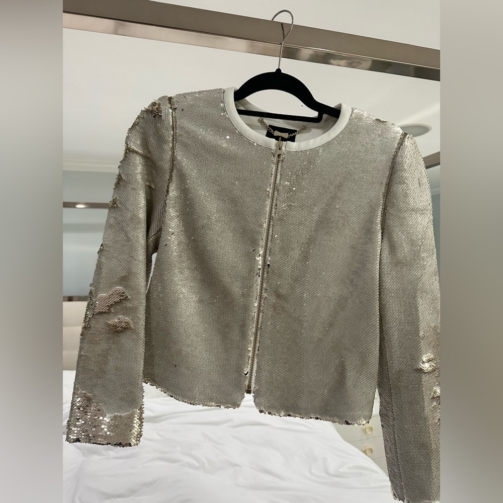 Ted Baker Sequin Jacket Sequin Jacket In Metallic… - image 1